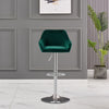 2/4 x Breakfast Bar Stools Bar Chairs Velvet Swivel Chrome Base Gas Lift Kitchen