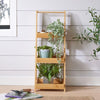 3 Tier Plant Stand Ladder Tray Design Flower Pot Holder Lightweight Bamboo Unit