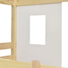 Kids Double Bunk Bed Frame Treehouse High Sleeper Solid Pine Wood 3FT 90x190cm