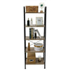5 Tier Ladder Shelf Bookcase Bookshelf Storage Rack Metal Frame Display Stand