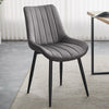 Set of 2 Dining Chairs Velvet Padded Seat Metal Leg Kitchen Chairs Multicolor