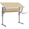 Craft Desk Sonoma Engineered Wood Plenty of storage space Adjustable desktop
