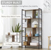 HomeStyle Retro Shelf Display Unit Ladder Style Storage Shelving Industrial Look