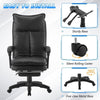Racing Gaming Chair Height Adjustable Swivel Chair with Footrest, Black