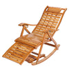 Sun Lounger Garden Chair Nap Chair Foldable Deck Rocking Chair with Foot Massage