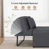 Sofa Bed 4 in 1 Convertible Chair Folding Ottoman Lounger Sleeper Metal Frame UK