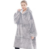 Hoodie Blanket Reversible Oversized Ultra Plush Sherpa Giant Hooded Sweatshirt
