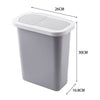 Cabinet Door Hanging Trash Can Waste Bin Plastic Garbage Basket Kitchen Office