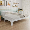 3FT Single Size Daybed Cabin Bed Guest Bed Sofa Bed Frame Trundle Bed White QS