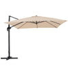 XL 3x3m Square Banana Parasol Outdoor Garden Patio Cantilever Hanging Umbrella