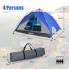 2-in-1 Instant Pop-up Tent Double-Layer Camping Tent W/ Detachable Sun Shelter