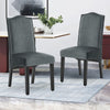 Set of 4 Modern Dining Chairs Padded Seat High Back Dining Side Velvet Chairs