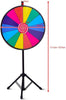 24" Color Prize Wheel Dry Erase Fortune Spinning Floor Stand Party Win Game