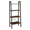 4 Tier Metal Ladder Shelf Display Shelving Rack Plant Stand Storage Corner Unit