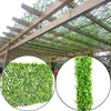 Expanding Willow Trellis Artificial Leaf Garden Fence Window Door Privacy Screen