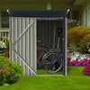 Garden Shed Metal Apex Roof Outdoor Storage Tool Organizer Heavy Duty Store Shed