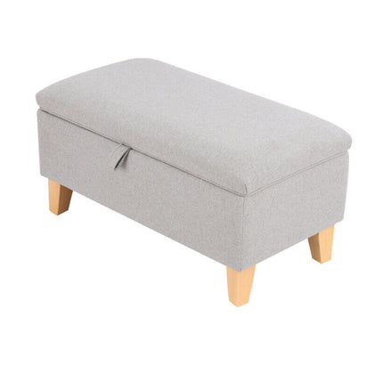 Linen Storage Ottoman Footstool Pouffe Bench Foot Stool Living Room Bedroom Seat