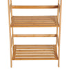 4-Tier Ladder Bookcase Utility Shelf DIY Plant Stand Holder Bamboo