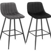 1/2/4x Bar Stool Kitchen Pub Cafe High Chair Footrest Bckrest Breakfast Barstool