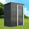 Garden Shed Metal Apex Roof Outdoor Storage Tool Organizer Heavy Duty Store Shed