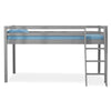 High Sleeper Bed Cabin Loft Bed Solid Wood Pine Frame Childrens Kids Single 3FT