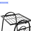 6 Tier Thick Iron Flower Pot Stand Corner Plant Holder Garden Indoor Outdoor Dec
