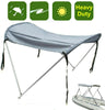 Foldable 2 Bow Sunshade Top Boat Canopy Cover Aluminum Alloy Pole Oxford Cloth