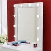 Wooden Hollywood Vanity Make Up Dressing Table w Light Mirror Girls Bedroom Desk