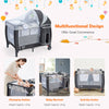 Portable Travel Cot 3 IN 1 Folding Baby Bassinet Activity Playpen Changing Table