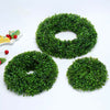 Home Round Artificial Wreath Boxwood Party Home Office Decor Indoor/Outdoor