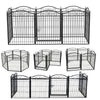 Dog Playpen Pet Kennel Crate Folding Barrier Fencing Garden Expanding Gate Pen
