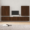8 Piece TV Cabinet Set Brown Oak Engineered Wood I5A9