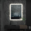Elegant Bathroom Mirror Dual Light LED Wall lighted Mirror Vertically Horizontal