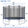 6FT 8FT 10FT 12FT 14FT Outdoor Garden Trampoline W/ Safety Net Enclosure Ladder