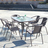 3-7 Pieces Garden Bistro Patio Furniture 60-150cm Table Chair Coffee Dinner Set
