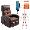 Electric Recliner Chair Massage Upholstered Sofa Living Room Armchair Leather