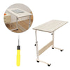 Portable Trolley Laptop Table Computer Desk Keyboard Tray Height Adjustable UK