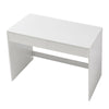 Black Computer Desk 2 Drawer Dressing Table Wooden Furniture Office 100cm - L