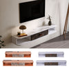 Wooden Wall Mounted Floating TV Unit Cabinet Stand With Storage TV Entertainment