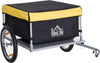 Folding Bicycle Cargo Storage Cart and Luggage Trailer with Hitch Black