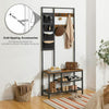 HOOBRO Coat Rack Stand Hall Tree Free Standing Coat Stand Entryway Storage Shelf
