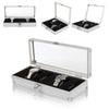 6/10/12 Aluminium Leather Watch Display Storage Box Case Tray Watch Collector