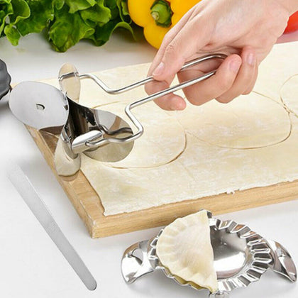 Stainless Steel Dumpling Mould Ravioli Maker Mold Pastry Dough Press Cutter Tool