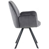 2pcs Swivel Accent Chair Velvet Upholstered Armchair Dining Chairs Desk Chair NS