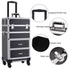 Large Beauty Makeup Hairdressing Cosmetic Storage Case Box Trolley Vanity Drawer