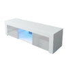 Modern TV Unit Cabinet Stand Sideboard Matt body & High Gloss Doors LED Light