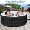 4-Person Inflatable Hot Tub Spa Portable Heated Round Tub Spa Massage Bubble Jet