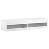 Modern 140CM TV Unit Cabinet White TV Stand High Gloss W/ RGB LED Lights Drawers