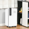 16L Portable Quiet Dehumidifier for Home, Electric Air De-Humidifier w/4 Wheels