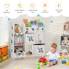 Kids Toy and Book Organizer Wooden Children Storage Display Cabinet Bookshelf